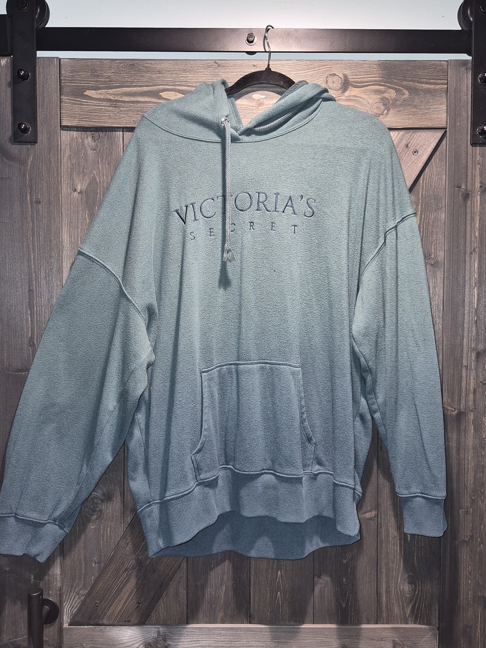 Victoria's Secret Green 2 Toned Green Hoodie